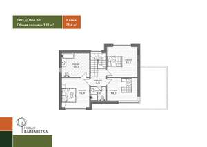 Коттедж 180м², 2-этажный, участок 6 сот.  