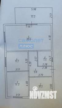 Дом 101м², 1-этажный, участок 4 сот.  