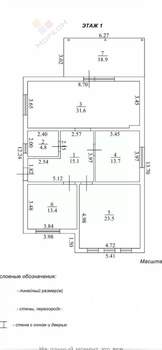Дача 130м², 1-этажный, участок 5 сот.  