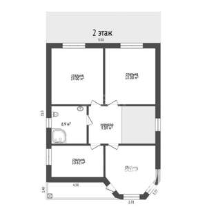 Дом 207м&sup2;, 2-этажный, участок 6 сот.  