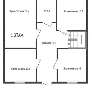 Дом 126м², 1-этажный, участок 0 сот.  