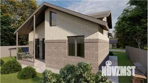 Дом 135м&sup2;, 2-этажный, участок 4 сот.  