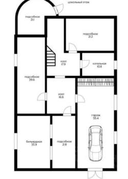 Дом 459м&sup2;, 2-этажный, участок 8 сот.  