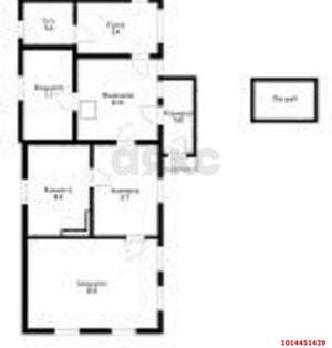 Дом 63м&sup2;, 1-этажный, участок 5 сот.  