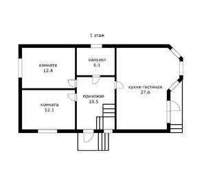 Дом 135м&sup2;, 2-этажный, участок 4 сот.  