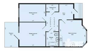 Дом 189м&sup2;, 1-этажный, участок 5 сот.  
