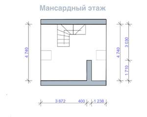 Таунхаус 114м², 3-этажный, участок 1 сот.  