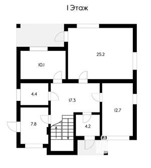 Дом 170м&sup2;, 2-этажный, участок 4 сот.  