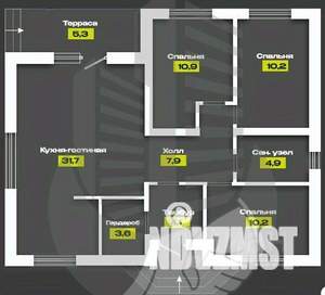 Дом 88м², 1-этажный, участок 4 сот.  