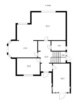 Дом 351м², 2-этажный, участок 6 сот.  