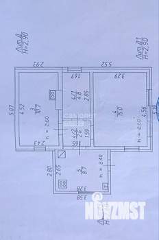 Дом 57м², 1-этажный, участок 7 сот.  
