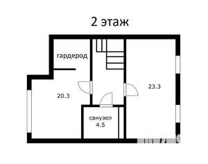 Дом 106м&sup2;, 2-этажный, участок 2 сот.  