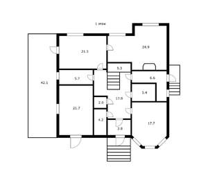Дом 267м&sup2;, 2-этажный, участок 6 сот.  
