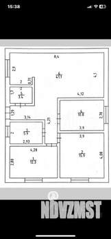 Дом 90м&sup2;, 1-этажный, участок 4 сот.  