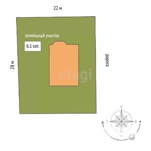 Дом 163м², 2-этажный, участок 6 сот.  