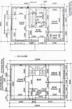 Дом 110м², 2-этажный, участок 4 сот.  