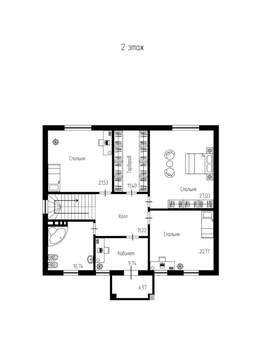 Дом 273м², 2-этажный, участок 6 сот.  