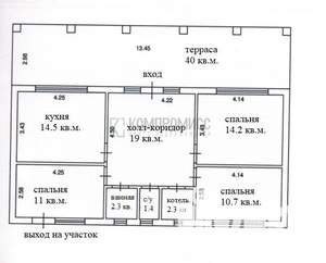Дом 78м², 1-этажный, участок 4 сот.  