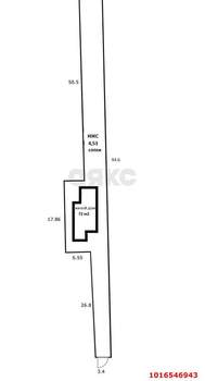 Дом 72м&sup2;, 1-этажный, участок 5 сот.  