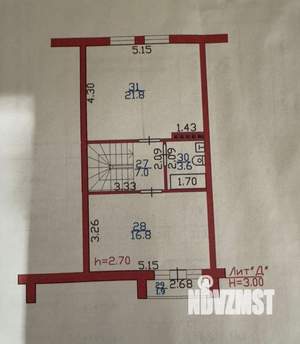 Таунхаус 101м&sup2;, 2-этажный, участок 1 сот.  
