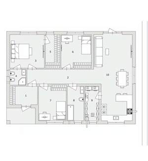 Дом 119м&sup2;, 1-этажный, участок 4 сот.  