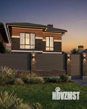 Коттедж 173м&sup2;, 2-этажный, участок 5 сот.  