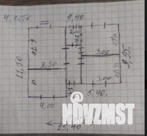 Дом 90м&sup2;, 1-этажный, участок 4 сот.  