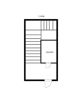 Таунхаус 61м², 2-этажный, участок 1 сот.  