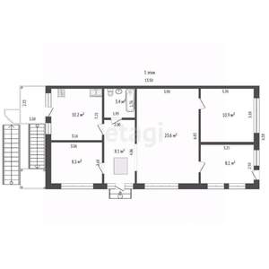 Дом 128м&sup2;, 2-этажный, участок 3 сот.  