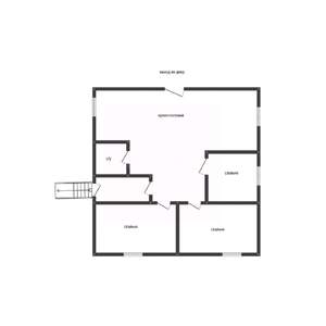 Дом 88м&sup2;, 1-этажный, участок 3 сот.  