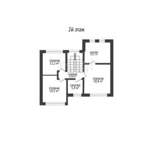 Дом 179м², 2-этажный, участок 6 сот.  
