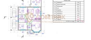 Дом 125м&sup2;, 1-этажный, участок 4 сот.  