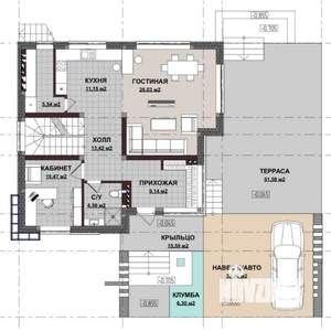 Дом 240м&sup2;, 3-этажный, участок 4 сот.  