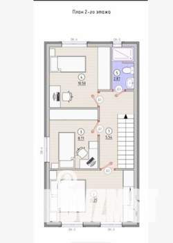 Дом 85м&sup2;, 2-этажный, участок 3 сот.  