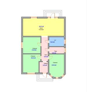 Дом 130м², 1-этажный, участок 5 сот.  