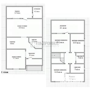 Дом 150м², 2-этажный, участок 5 сот.  