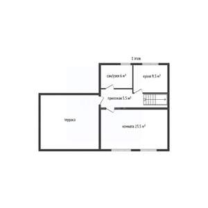 Дом 98м&sup2;, 3-этажный, участок 3 сот.  