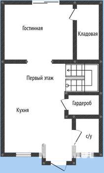 Таунхаус 136м², 2-этажный, участок 1 сот.  