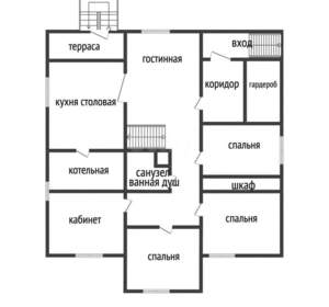 Дом 232м², 2-этажный, участок 10 сот.  