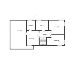 Дом 187м&sup2;, 2-этажный, участок 0 сот.  