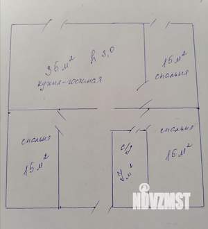 Коттедж 106м², 1-этажный, участок 4 сот.  