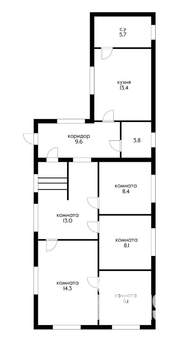 Дом 140м², 2-этажный, участок 7 сот.  