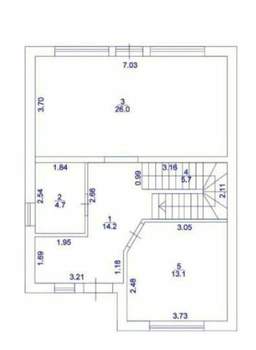 Дом 111м&sup2;, 2-этажный, участок 3 сот.  
