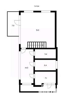 Дом 141м&sup2;, 2-этажный, участок 5 сот.  