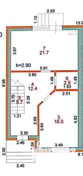 Таунхаус 120м², 2-этажный, участок 1 сот.  