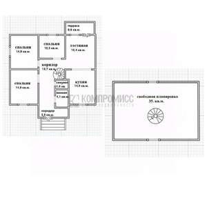 Дом 140м&sup2;, 2-этажный, участок 5 сот.  