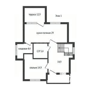 Дом 161м², 2-этажный, участок 6 сот.  