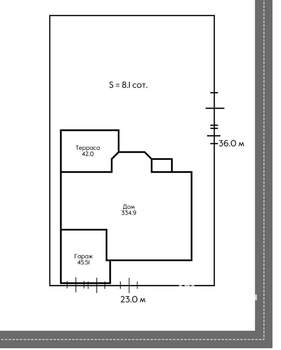 Коттедж 335м², 2-этажный, участок 8 сот.  