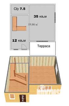 Дом 135м², 2-этажный, участок 4 сот.  