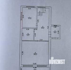 Дом 127м², 2-этажный, участок 5 сот.  